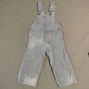 Vintage Hickory Stripe Overall Tiger Tom Kids Size 4 Railroad Stripe Workwear